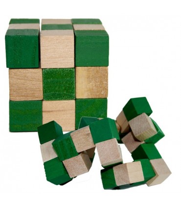 Cubo gioco serpente Andalusia - arguzia - puzzle - 5 x 5 cm