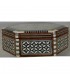 Box inlaid with Nacar Hexagonal Velvet lining