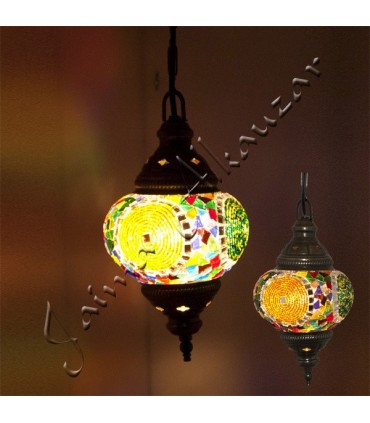 Lampara Turca - Cristal Murano - Mosaico - 13 cm