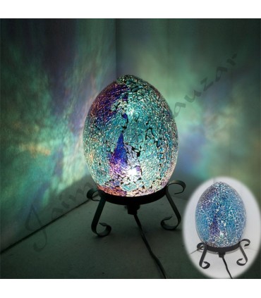 Egg Lamp - Mosaic Carquelado - NEW