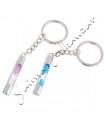 Portachiavi clessidra in acciaio inox - 2 colori-