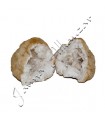 Geoda - Mineral Roca - Cuarzo - Se abre en 2 piezas- 15 cm