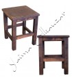 Tabouret artisan âgés de bois - grande qualité - nouveau