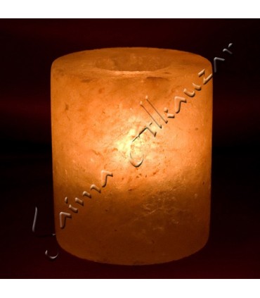Cilindro candela titolare sale - Himalayan naturale - lordo - Feng Shui