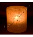 Cylindre bougie titulaire sel - Himalaya naturel - brut - Feng Shui
