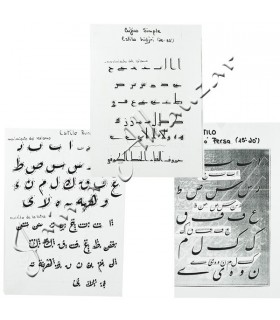 Pack 3 Kalam-scrittura arabo-inclinazione Soave-Ruca Farsi Cufico