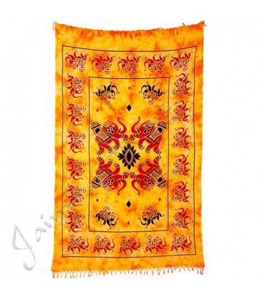 Artigianale di tessuto cotone-India - elefante Dola - - 210 x 140 cm
