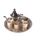 Juego de Té Arabe- Tetera - Bandeja Patas - 3 Vasos - Azucarero