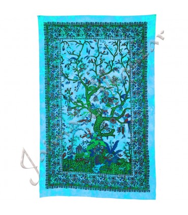 India-Cotton Tree of Life Fabric-Crafts-210 x 240 cm
