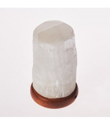 Tronc de minéral naturel - USB - lampe sélénite