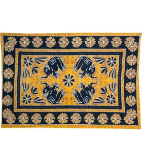 Inde-Elefante Floral -Artisan-140 x 210 cm