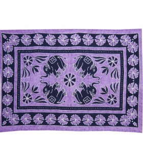 Inde-Elefante Floral -Artisan-140 x 210 cm