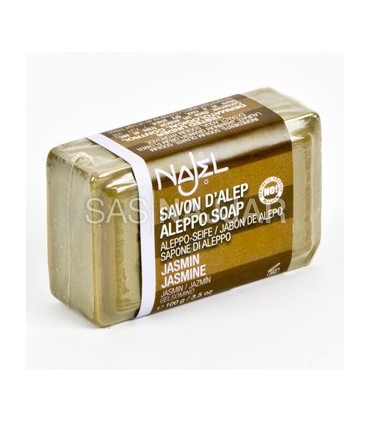 Natürliche Seife - Olive und Lorbeer mit Jasmin Damaskus - Aleppo-100gr