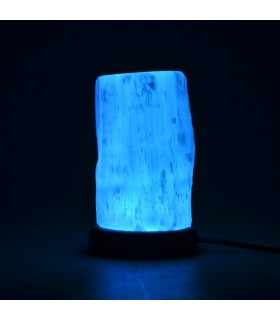 Tronco minerale naturale - USB - lampada di selenite