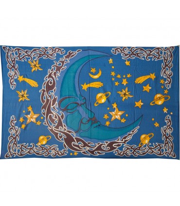 India Cotton FabricSleeping moon--Crafts-135 x 210 cm