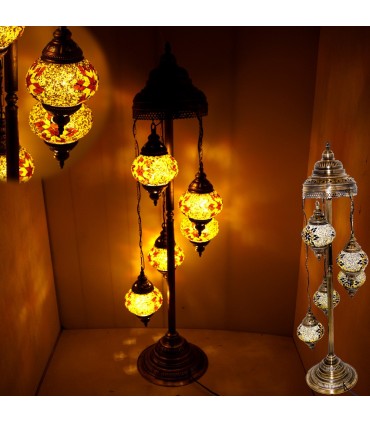 Türkische Lampe - Floor - Höhe 110 cm - Murano Glas - Mosaik