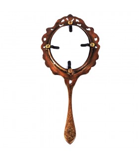 Miroir en bronze coulé main