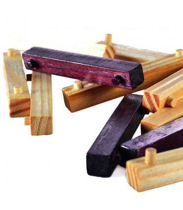 Juego Cubo Madera Desmontable - Ingenio - Rompecabezas - 7 x 7 cm