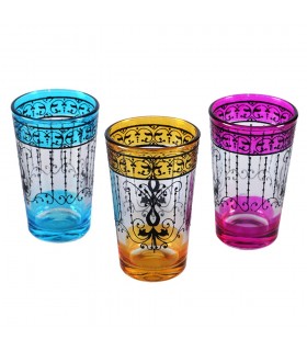 Tasses à thé jeu 6 imprime design papillon - filigrane Floral henné-