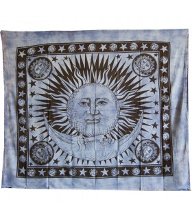 Tecido de algodão-Índia-Sol e da Lua Cor-210 x 240 cm