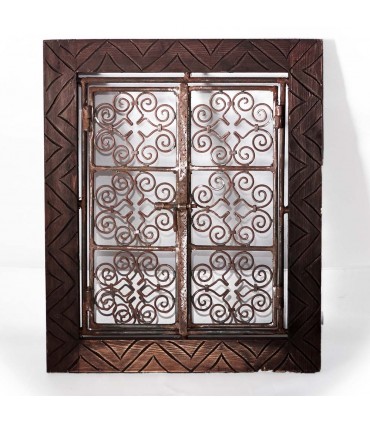 Reja con Marco de Madera Grabada - 2 Modelos