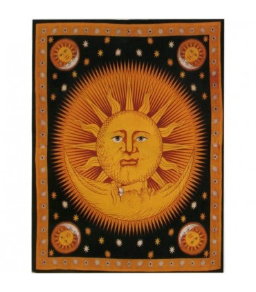 Inde-Cotton- bonjour couleurs -Artisan-135 x 210 cm