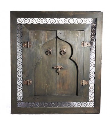 Ventana Madera con Forja- Puertas - Varios Modelos y Tamaños