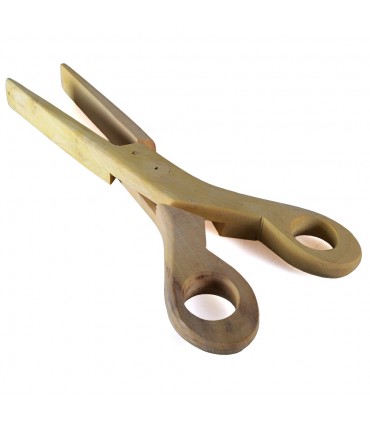 Tijeras Pinza De Cocina - Madera De Limonero - Artesanal - 26 cm