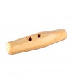 Artisan Wood Button - Elongated - Model 2 - 5.5 cm