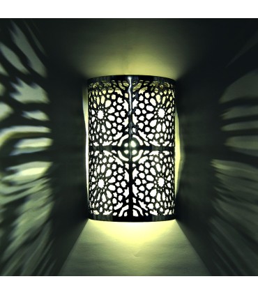Iron wall depth - half-cylinder - mosaic Alhambra - 29 cm