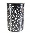 Wand-Aluminium-Tiefgang - Blumenmuster - poliert - Ende 20 cm