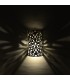 Tirant d'eau en aluminium de mur - Design Floral - poli - terminera 20 cm