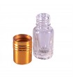Perfumero Cristal - Roll On - 3 ml - Cabeza Dorada