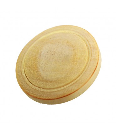 Schaltfläche Holz geschnitzt Zitrone - handgemacht - 2,5 cm