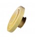 Bois bouton sculpté citron - fait main - 2,5 cm