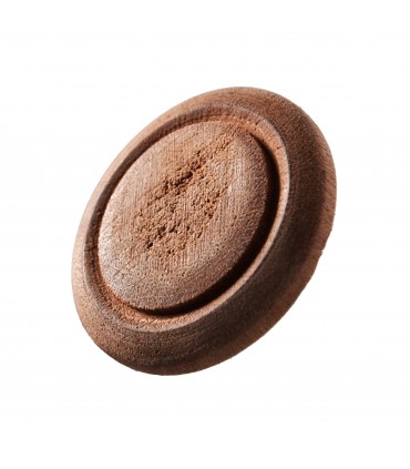 Button wood carving - hand - made 3 cm