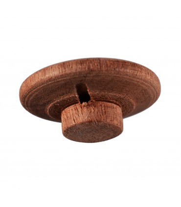 Button wood carving - hand - made 3 cm