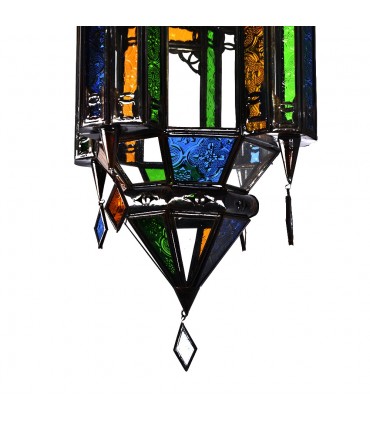 Lampada andaluso colori a sospensione in vetro - 3 dimensioni - arabo