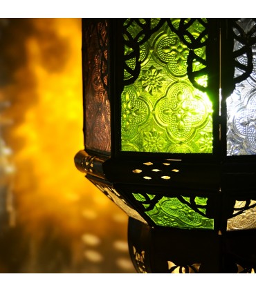 Lâmpada arcos Andalusis - cores de vidro - novidade