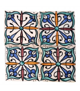 Al-Andalus - carrelage artisanal 14,5 cm - plusieurs motifs - - modèle 15