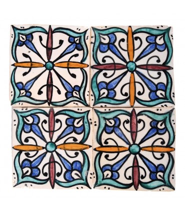 Al-Andalus - piastrelle artigianali di 14,5 cm - parecchi disegni - - modello 15