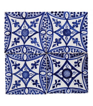 Azulejo Andalusí - 14,5 cm - Varios Diseños- Artesanal- Modelo 18