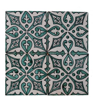 Azulejo Andalusí - 14,5 cm - Varios Diseños- Artesanal- Modelo 19