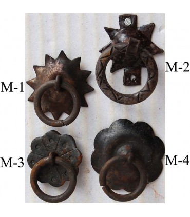 Ferro battuto piccola maniglia - 4 modelli