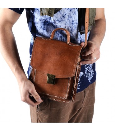 Handwerker-Portfolio-Leder - hohe Qualität - 2 Fächer - 27 cm