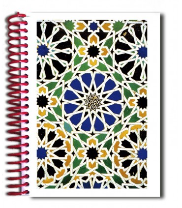 Réservez la conception mosaïque - Souvenir arabe - taille A6 - 100 feuilles