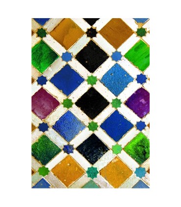 Postal Mosaico Árabe - Souvenir Granada - Modelo 1