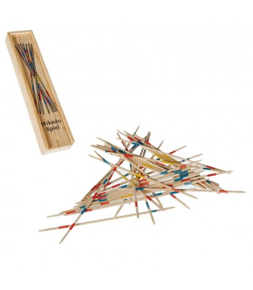 En bois Mikado - boîte en bois - couvercle coulissant - 19 cm