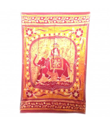 Tela Algodon-India- Maharaja Elefante-Artesana-210 x 240 cm