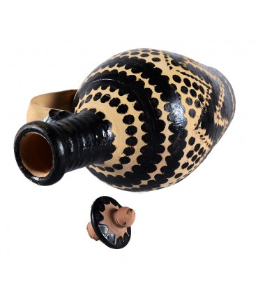 Jogo jarra com copos estilo berbere - cerâmica - peça de artesanato